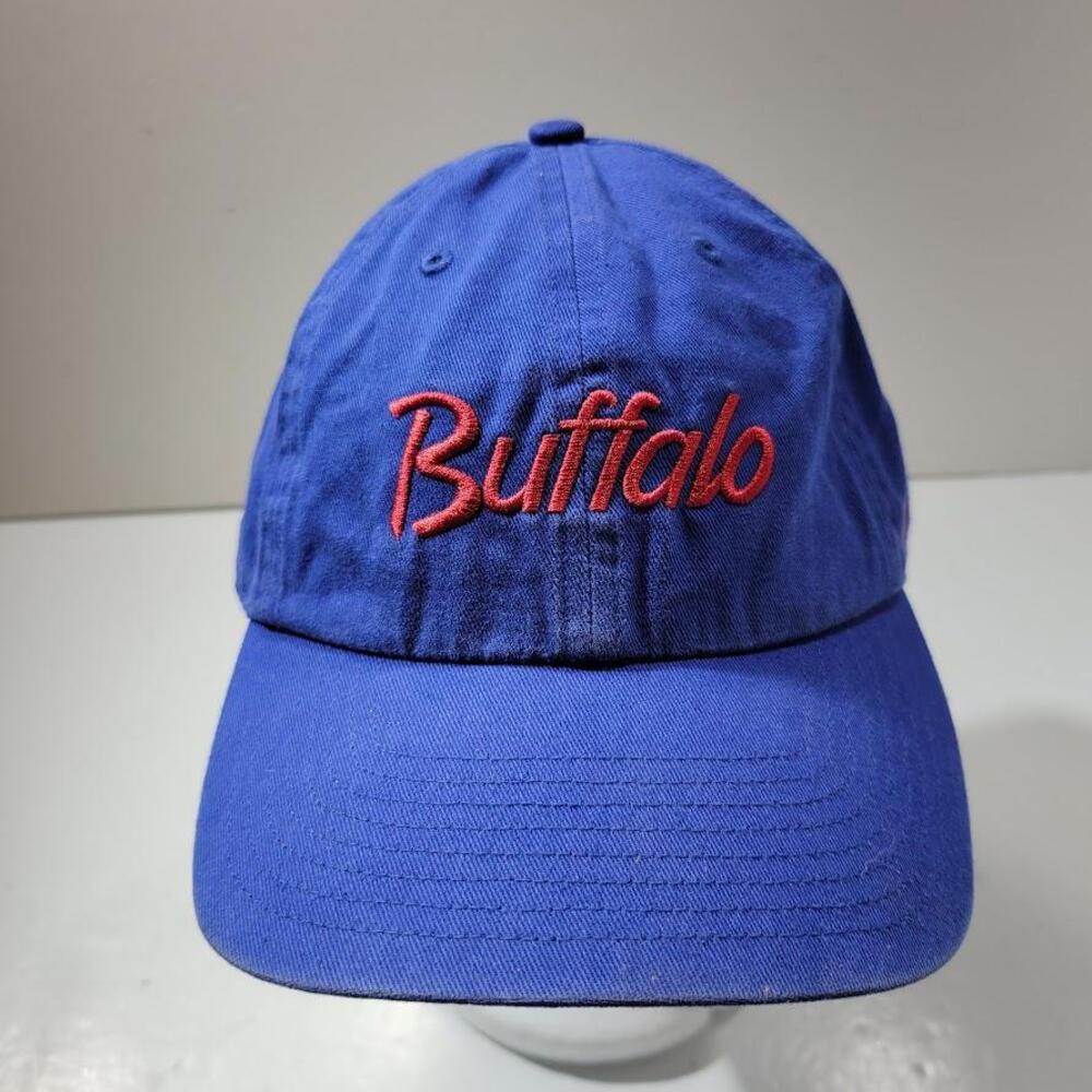 Buffalo Hat Cap Strap Back One Size Blue Red Dad Cap Embroidered 47 Brand Mens